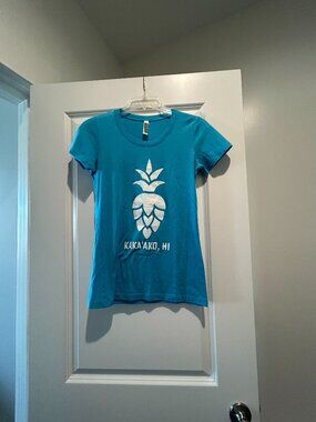 Aloha Beer Co Bella Canvas Tshirt in Blue Size Small S